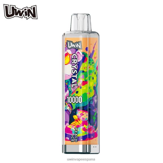 Uwin Vape España - UWIN CRYSTAL 10000 vaporizadores desechables hielo de durazno 8J60F10